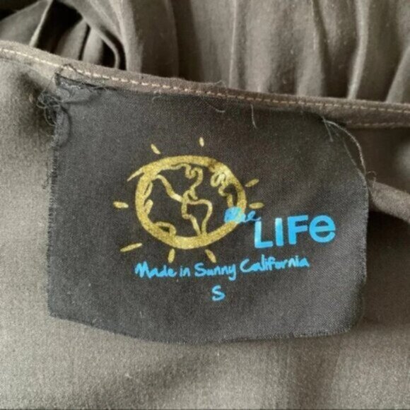 Free People Blue Life Boho Romper 3/4 Sleeve Surplice Neck Crochet Lace Black S - Picture 14 of 16